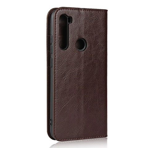 Handytasche Stand Schutzhülle Flip Leder Hülle T15 für Xiaomi Redmi Note 8T Braun