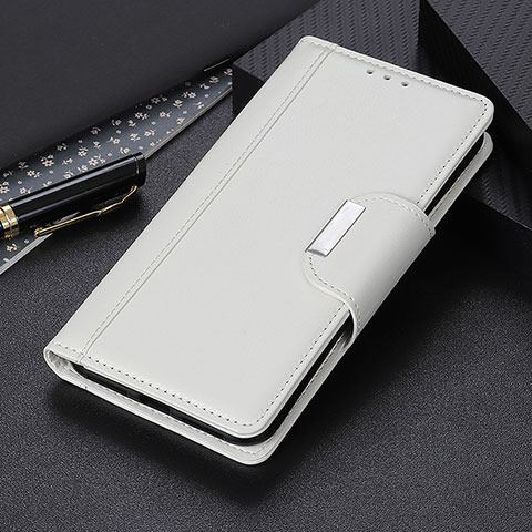 Handytasche Stand Schutzhülle Flip Leder Hülle T16 für Apple iPhone 13 Mini Weiß