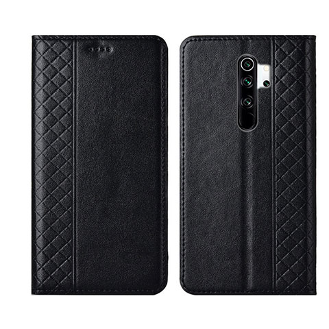 Handytasche Stand Schutzhülle Flip Leder Hülle T16 für Xiaomi Redmi Note 8 Pro Schwarz