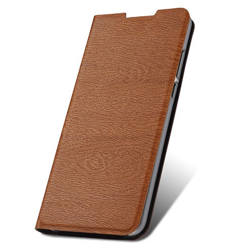 Handytasche Stand Schutzhülle Flip Leder Hülle T17 für Xiaomi Redmi Note 8T Braun