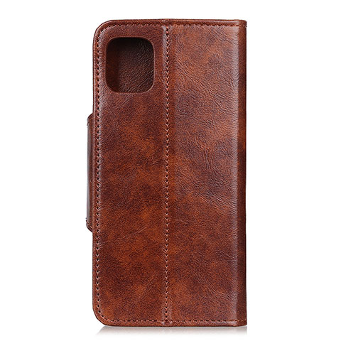 Handytasche Stand Schutzhülle Flip Leder Hülle T18 für Xiaomi Mi 11 5G Hellbraun