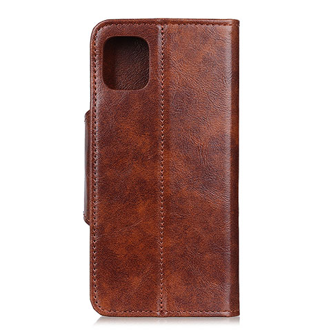 Handytasche Stand Schutzhülle Flip Leder Hülle T18 für Xiaomi Mi 11 Lite 5G Hellbraun