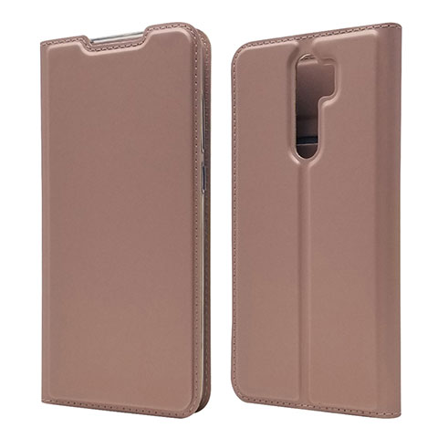 Handytasche Stand Schutzhülle Flip Leder Hülle T18 für Xiaomi Redmi Note 8 Pro Rosegold