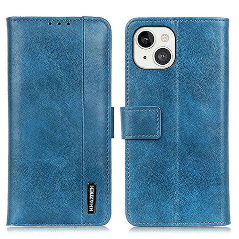 Handytasche Stand Schutzhülle Flip Leder Hülle T20 für Apple iPhone 13 Blau