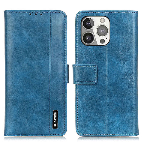 Handytasche Stand Schutzhülle Flip Leder Hülle T20 für Apple iPhone 13 Pro Blau