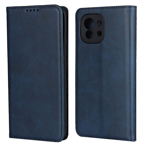 Handytasche Stand Schutzhülle Flip Leder Hülle T20 für Xiaomi Mi 11 Lite 4G Blau