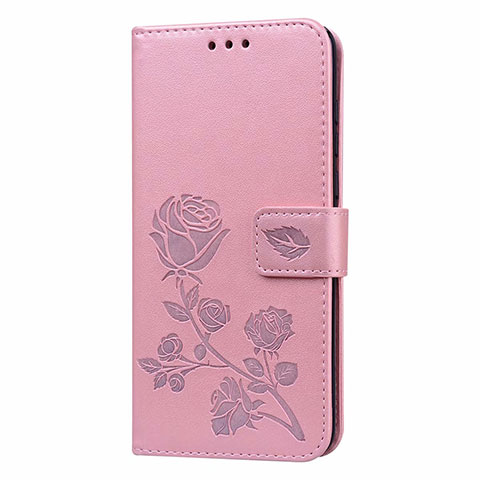 Handytasche Stand Schutzhülle Flip Leder Hülle T21 für Huawei P40 Rosa