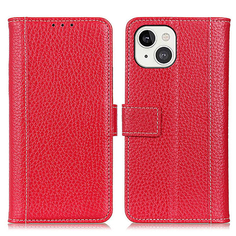 Handytasche Stand Schutzhülle Flip Leder Hülle T23 für Apple iPhone 13 Mini Rot