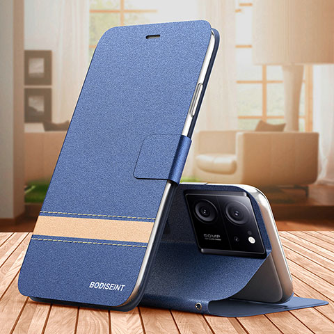 Handytasche Stand Schutzhülle Flip Leder Hülle TB1 für Xiaomi Mi 13T 5G Blau