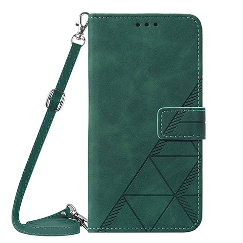 Handytasche Stand Schutzhülle Flip Leder Hülle Y01B für Apple iPhone 15 Plus Grün