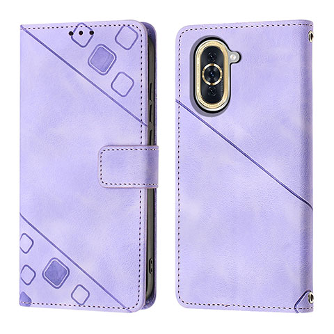 Handytasche Stand Schutzhülle Flip Leder Hülle Y01B für Huawei Nova 10 Pro Violett