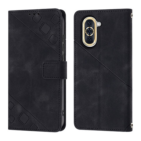 Handytasche Stand Schutzhülle Flip Leder Hülle Y01B für Huawei Nova 10 Schwarz