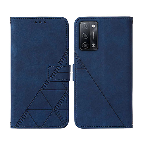 Handytasche Stand Schutzhülle Flip Leder Hülle Y01B für Oppo A55 5G Blau