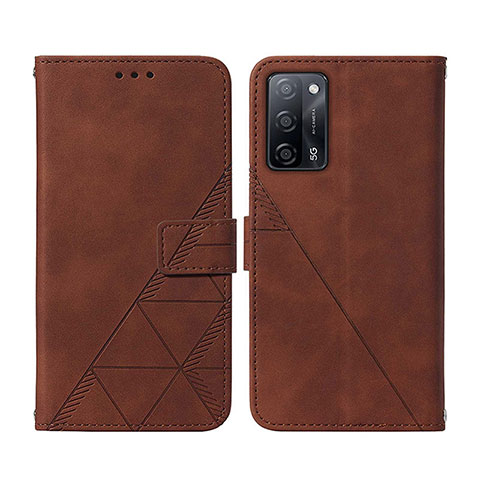 Handytasche Stand Schutzhülle Flip Leder Hülle Y01B für Oppo A56 5G Braun