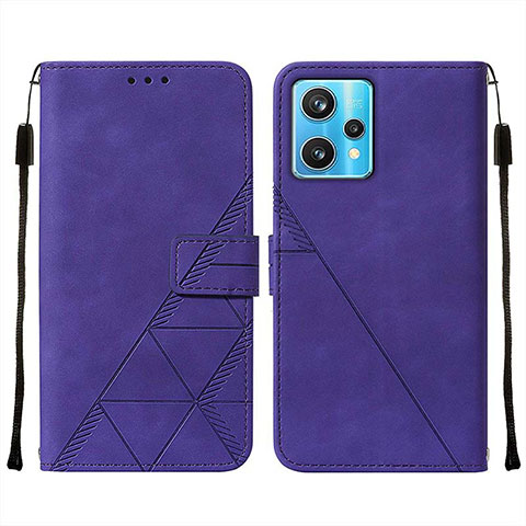 Handytasche Stand Schutzhülle Flip Leder Hülle Y01B für Realme 9 Pro 5G Violett