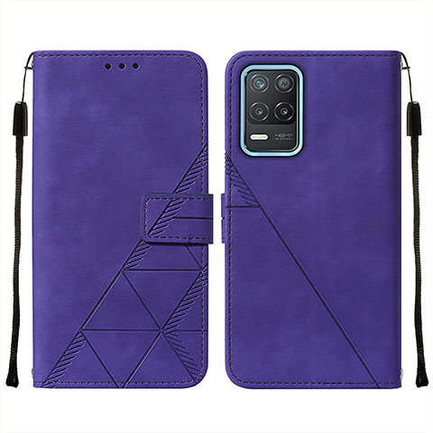 Handytasche Stand Schutzhülle Flip Leder Hülle Y01B für Realme V13 5G Violett