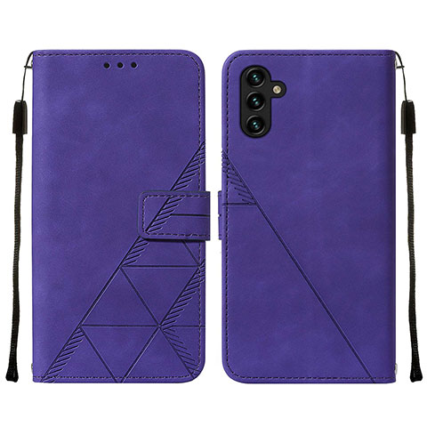 Handytasche Stand Schutzhülle Flip Leder Hülle Y01B für Samsung Galaxy A04s Violett