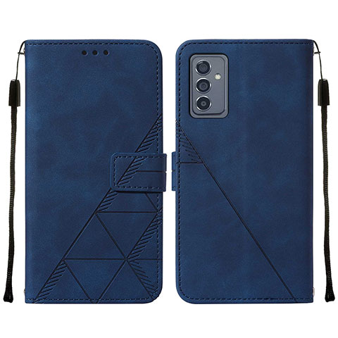 Handytasche Stand Schutzhülle Flip Leder Hülle Y01B für Samsung Galaxy A24 4G Blau