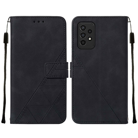 Handytasche Stand Schutzhülle Flip Leder Hülle Y01B für Samsung Galaxy A33 5G Schwarz