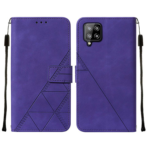 Handytasche Stand Schutzhülle Flip Leder Hülle Y01B für Samsung Galaxy A42 5G Violett