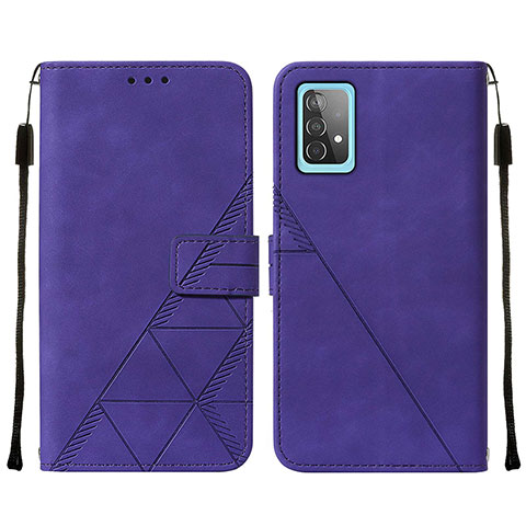 Handytasche Stand Schutzhülle Flip Leder Hülle Y01B für Samsung Galaxy A52 5G Violett