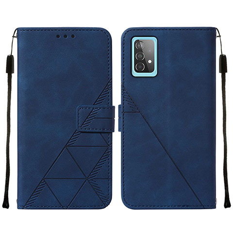 Handytasche Stand Schutzhülle Flip Leder Hülle Y01B für Samsung Galaxy A52s 5G Blau