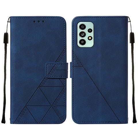 Handytasche Stand Schutzhülle Flip Leder Hülle Y01B für Samsung Galaxy A53 5G Blau