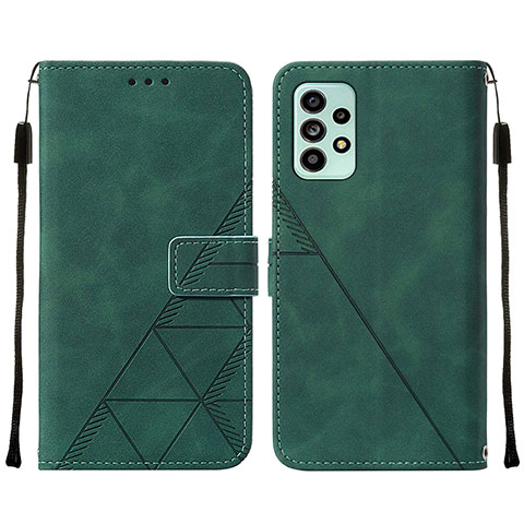 Handytasche Stand Schutzhülle Flip Leder Hülle Y01B für Samsung Galaxy A53 5G Grün