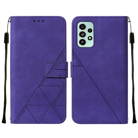 Handytasche Stand Schutzhülle Flip Leder Hülle Y01B für Samsung Galaxy A53 5G Violett