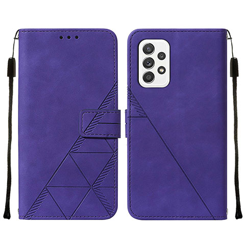 Handytasche Stand Schutzhülle Flip Leder Hülle Y01B für Samsung Galaxy A72 4G Violett