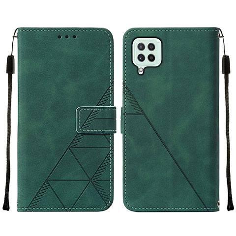 Handytasche Stand Schutzhülle Flip Leder Hülle Y01B für Samsung Galaxy F22 4G Grün