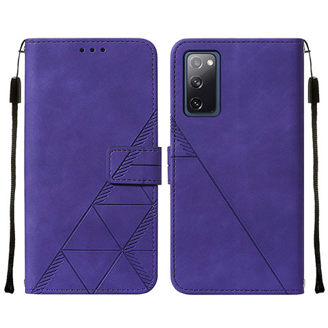 Handytasche Stand Schutzhülle Flip Leder Hülle Y01B für Samsung Galaxy S20 FE 5G Violett