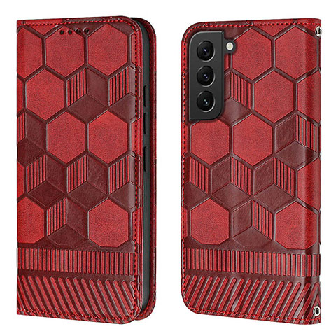 Handytasche Stand Schutzhülle Flip Leder Hülle Y01B für Samsung Galaxy S25 Plus 5G Rot