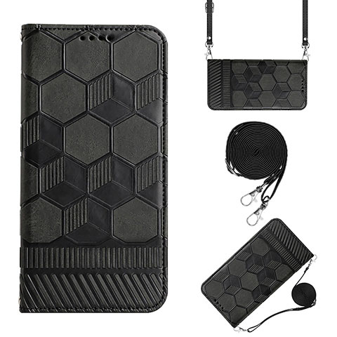 Handytasche Stand Schutzhülle Flip Leder Hülle Y01B für Xiaomi Redmi 9C Schwarz