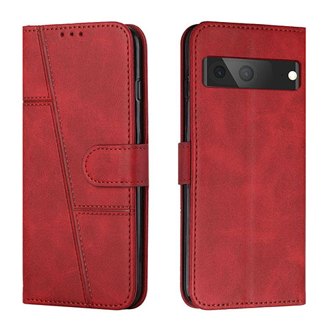 Handytasche Stand Schutzhülle Flip Leder Hülle Y01X für Google Pixel 7 5G Rot