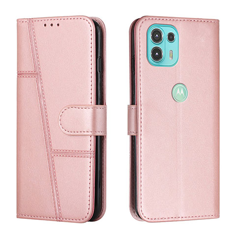 Handytasche Stand Schutzhülle Flip Leder Hülle Y01X für Motorola Moto Edge 20 Lite 5G Rosegold