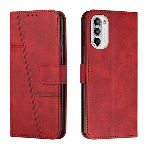 Handytasche Stand Schutzhülle Flip Leder Hülle Y01X für Motorola Moto Edge (2022) 5G Rot