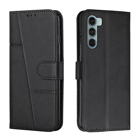 Handytasche Stand Schutzhülle Flip Leder Hülle Y01X für Motorola Moto Edge S30 5G Schwarz