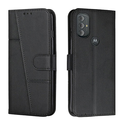 Handytasche Stand Schutzhülle Flip Leder Hülle Y01X für Motorola Moto G Play (2023) Schwarz