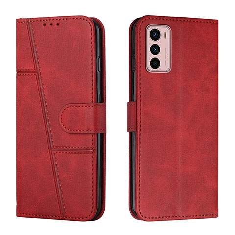 Handytasche Stand Schutzhülle Flip Leder Hülle Y01X für Motorola Moto G42 Rot