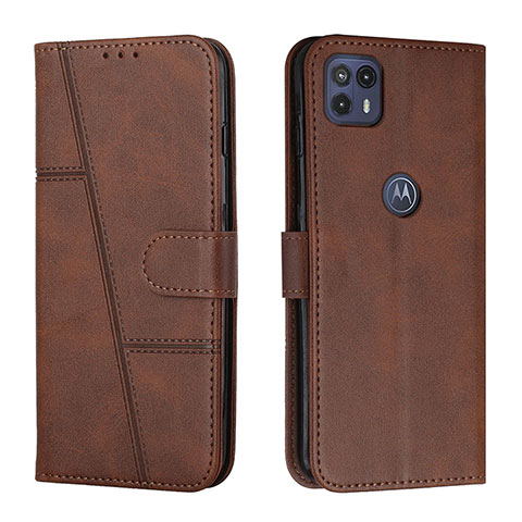 Handytasche Stand Schutzhülle Flip Leder Hülle Y01X für Motorola Moto G50 5G Braun