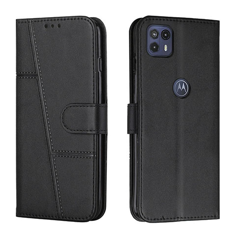 Handytasche Stand Schutzhülle Flip Leder Hülle Y01X für Motorola Moto G50 5G Schwarz