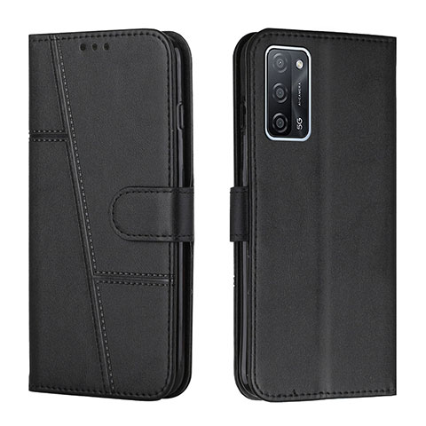 Handytasche Stand Schutzhülle Flip Leder Hülle Y01X für Oppo A53s 5G Schwarz