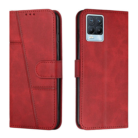 Handytasche Stand Schutzhülle Flip Leder Hülle Y01X für Realme 8 Pro Rot