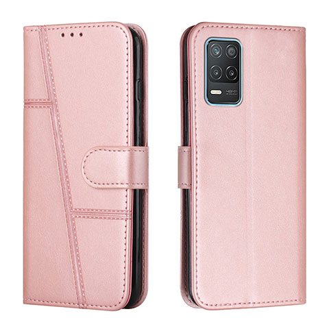 Handytasche Stand Schutzhülle Flip Leder Hülle Y01X für Realme Narzo 30 5G Rosegold