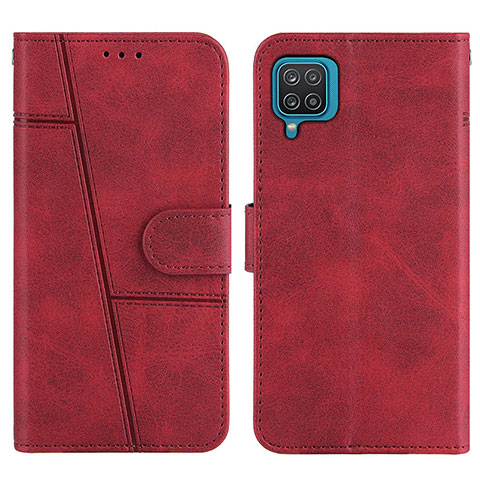 Handytasche Stand Schutzhülle Flip Leder Hülle Y01X für Samsung Galaxy A12 5G Rot