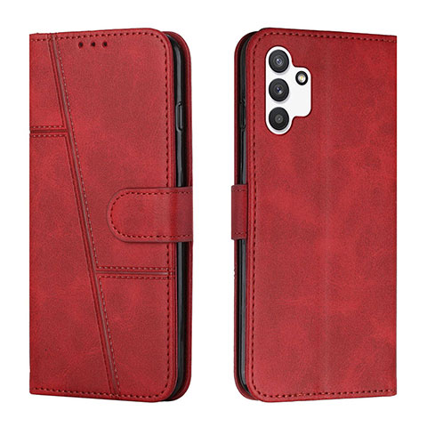 Handytasche Stand Schutzhülle Flip Leder Hülle Y01X für Samsung Galaxy A13 4G Rot