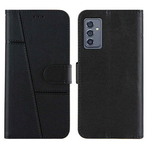 Handytasche Stand Schutzhülle Flip Leder Hülle Y01X für Samsung Galaxy A15 5G Schwarz