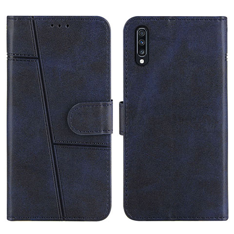 Handytasche Stand Schutzhülle Flip Leder Hülle Y01X für Samsung Galaxy A30S Blau