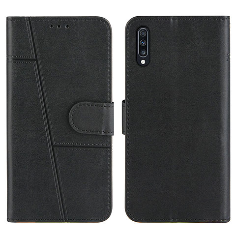 Handytasche Stand Schutzhülle Flip Leder Hülle Y01X für Samsung Galaxy A50S Schwarz